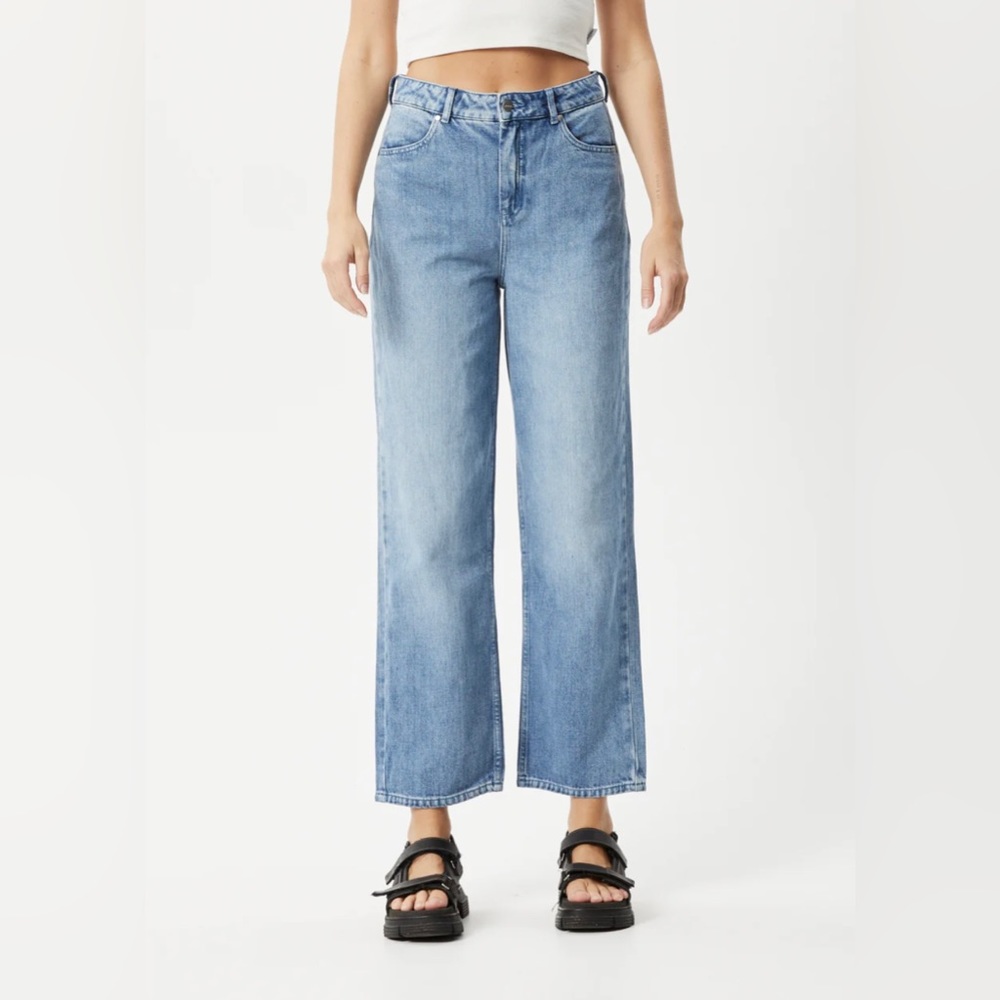 Afends Light Blue Straight Leg Jeans